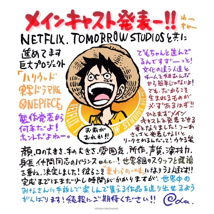 One Piece: Produção, elenco e tudo que sabemos sobre série live-action da  Netflix [LISTA]