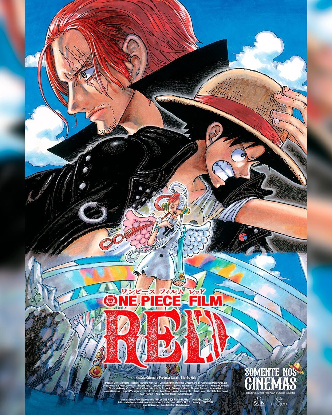 NV99, Diamond Films divulga segundo trailer dublado de ONE PIECE RED, Flow Games