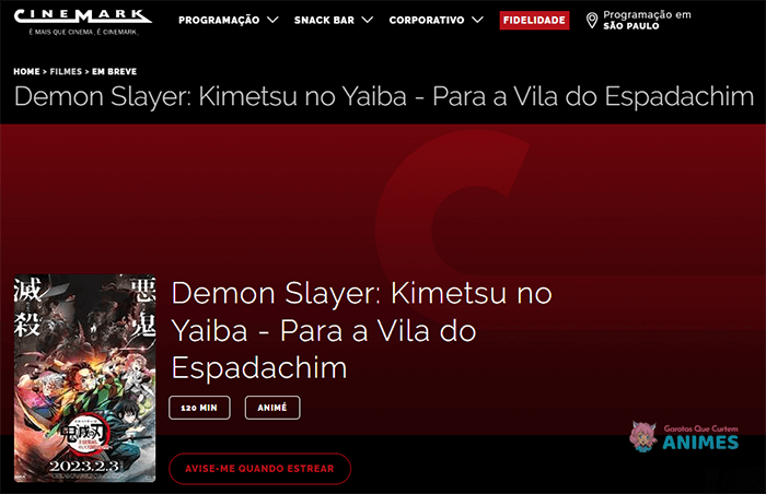 1º episódio de Demon Slayer 3 ganhou 1.15 bilhões de ienes na