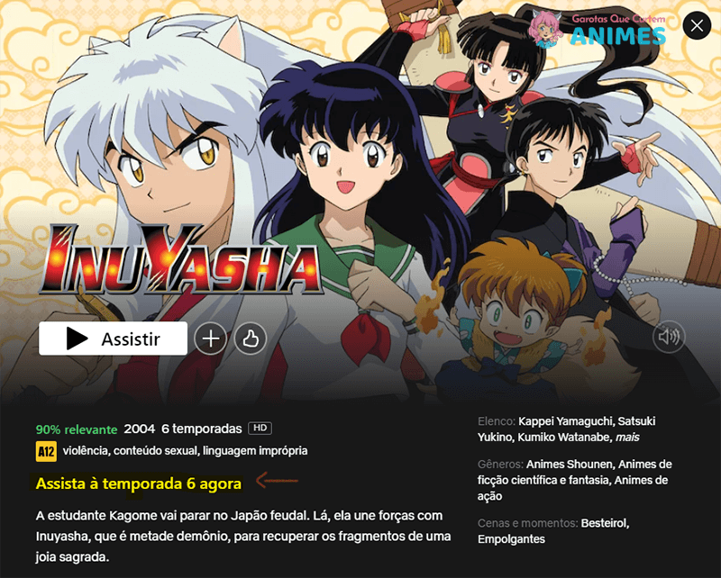 InuYasha – Anime original estreia hoje na Pluto TV - Manga Livre RS